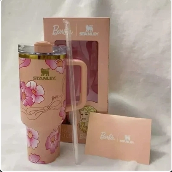 Stanley Other - NIB Stanley x Barbie Just Peachy 40oz Quencher Flowstate H2.0 Tumbler Cup
